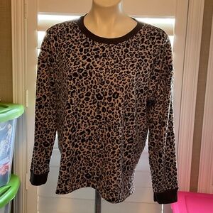 Chic Leopard Print Women's Sweatshirt